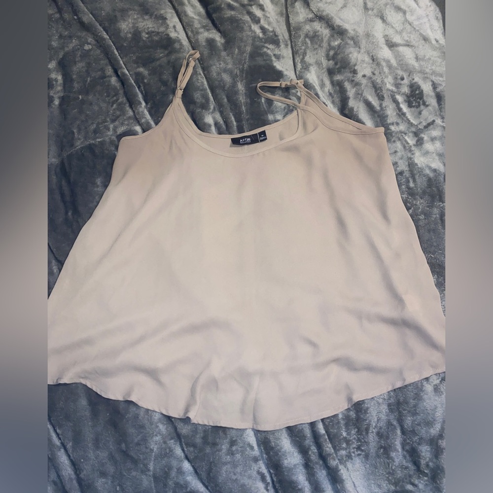 Womens Sizw Medium Dress Casual Brown Tank Top